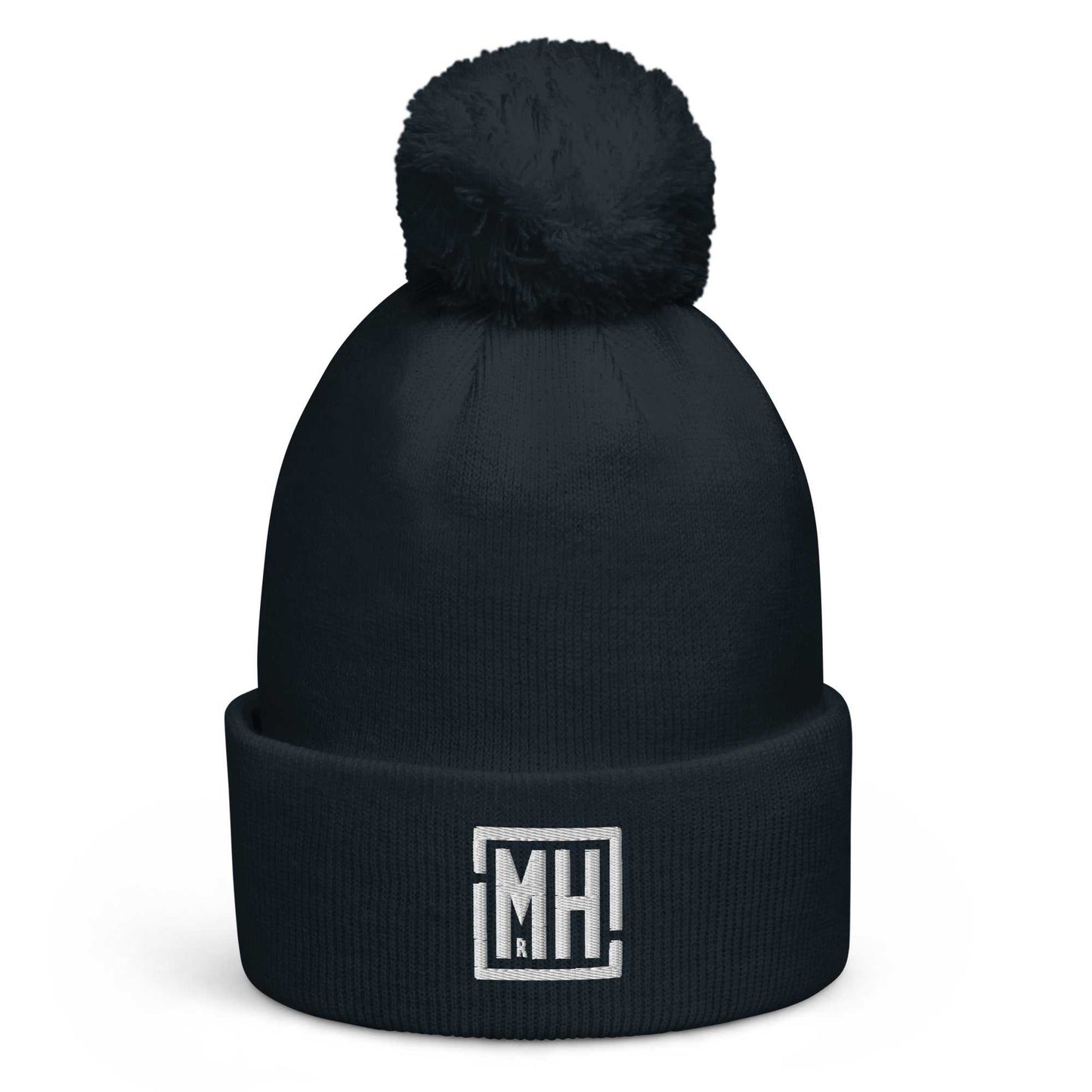 Mr Hewes Logo Pom pom beanie