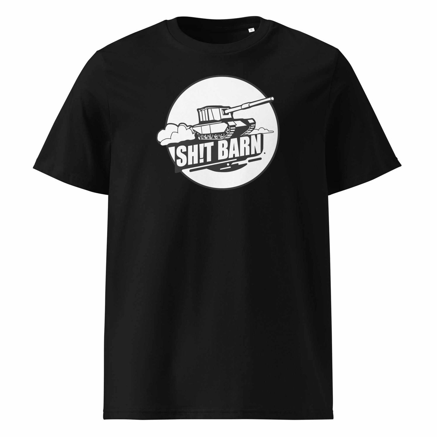 SH!T BARN BW Unisex organic cotton t-shirt