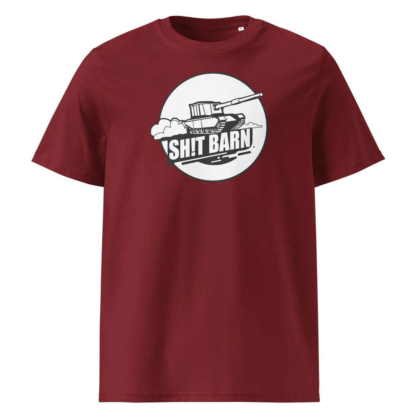 SH!T BARN BW Unisex organic cotton t-shirt