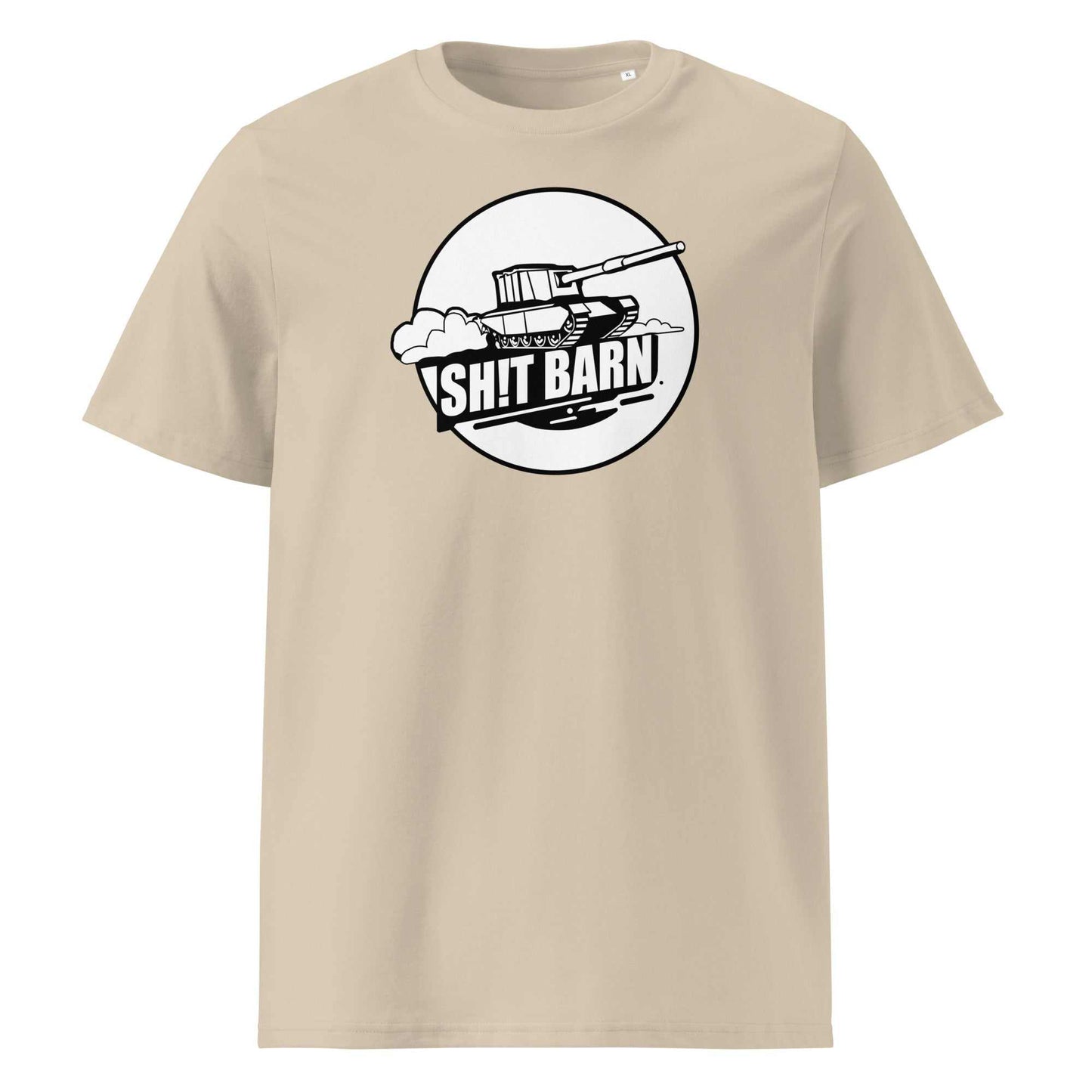 SH!T BARN BW Unisex organic cotton t-shirt