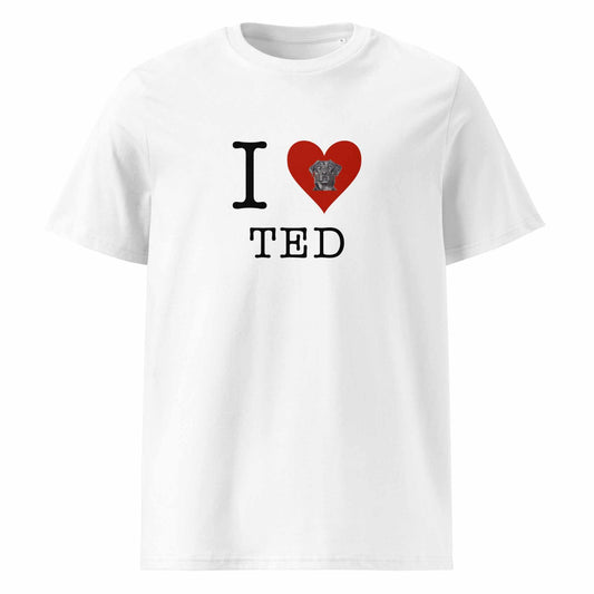 I heart TED Unisex organic cotton t-shirt