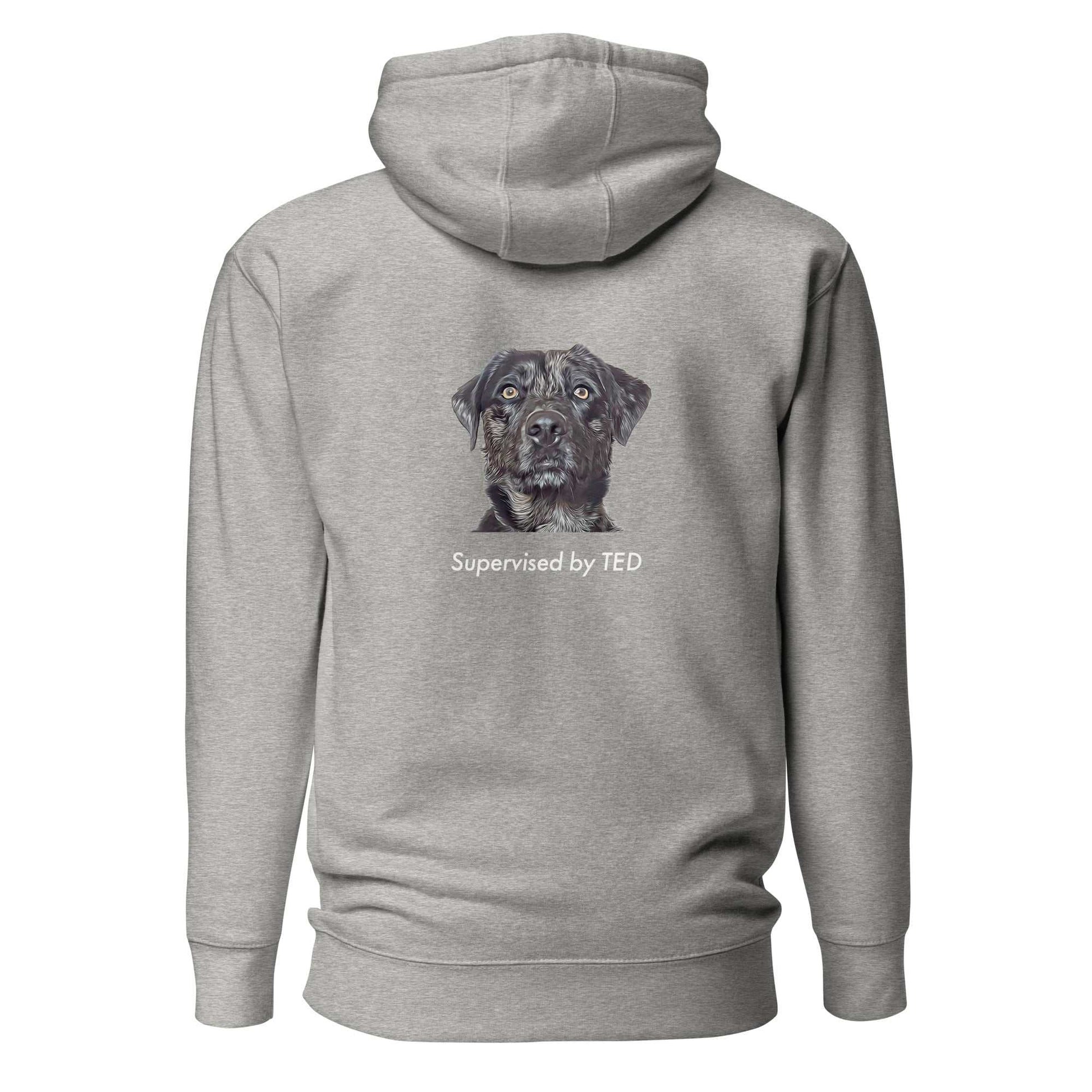 Supervised By Ted Unisex organic cotton graphic hoodie