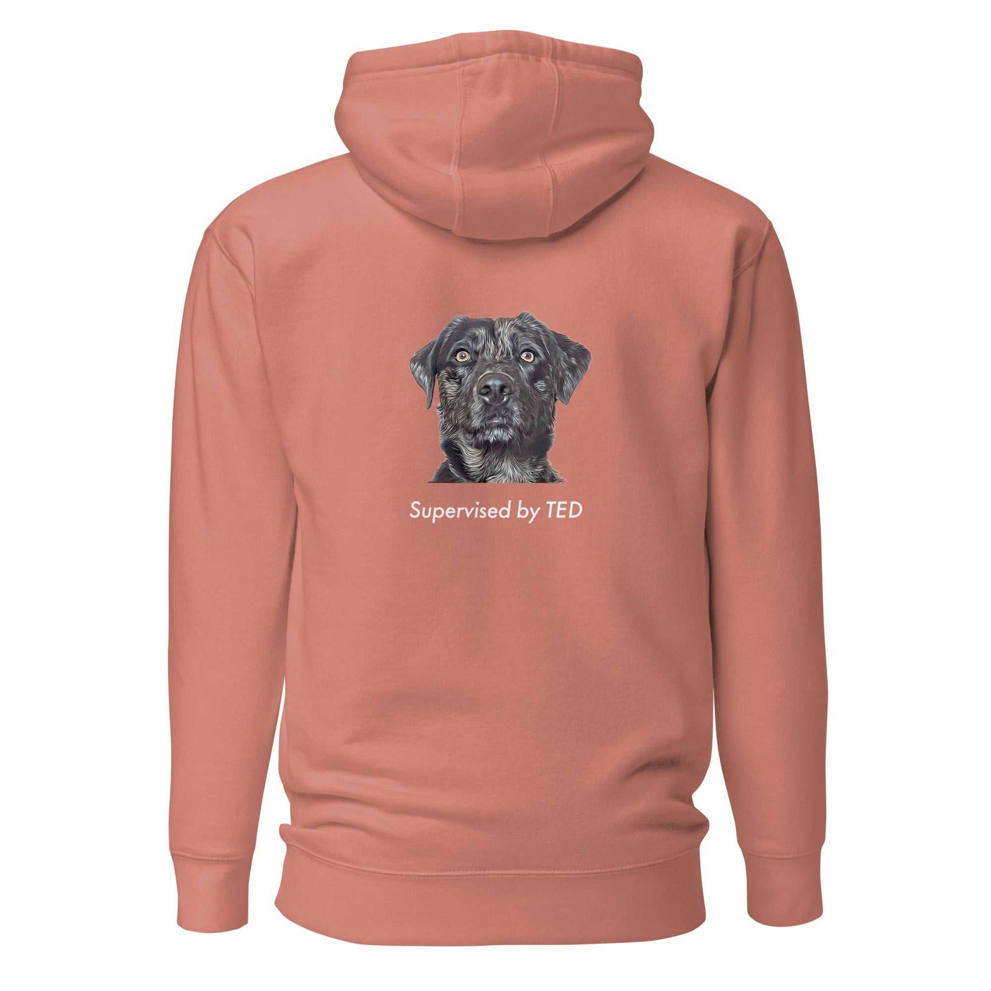 Supervised By Ted Unisex organic cotton graphic hoodie